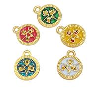 Asukohu Accessori per la creazione di gioielli Ciondolo a cinque vie Dio della ricchezza per braccialetti e collane che fanno materiali in lega robusti personalizzare forniture artigianali, Misura