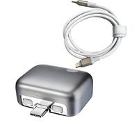 Asukohu Adattatore Tipo C per interruzione Automatica ' Alimentazione con Cavo USB C da 240 W, separatore Batteria Completo per telefoni Tablet Laptop Adattatore Splitter efficiente