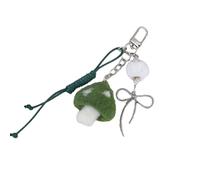 Asukohu Adorabile fungo Peluche Portachiavi Giocoso Peluche Fungo Portachiavi Con Lega Bowknot Incantesimo Per Un Look Divertente