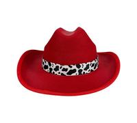 Asukohu Alla moda Mucca Impreziosito Cappello Del Partito Per La Gioventù Morbido Multiplo Formato Foto Puntelli Unisex Mucca Stampa Cappello Western Per I Bambini