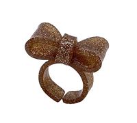 Asukohu Anelli Arco Colorati Anelli In Resina Dolce Acrilico Stack Nodo Estetico Dita Plastica Per Le Donne, come descritto
