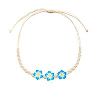 Asukohu Artigianale Tessuto Frangipani Collana Colorato Polimeri Fiori Di Argilla Gioielli Portatile Per Feste Musicali Tempo Libero Passatempo Vacanza Collana Accessori, Taglia unica, come descritto