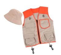 Asukohu Bambini Outdoor Explorers Kit Bambini Avventura Kit Esploratori Costume Gilet E Cappello Set Halloween Cosplay Costume Accessori Gilet E Cappello