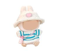 Asukohu Bellissimo set di vestiti per bambole percorsi a maglia e cappello di peluche vestiti per bambole e accessori decorativi per bambini giochi di ruolo Fornitura di gioco di ruolo Accessori