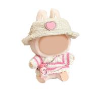 Asukohu Bellissimo set di vestiti per bambole percorsi a maglia e cappello di peluche vestiti per bambole e accessori decorativi per bambini giochi di ruolo Fornitura di gioco di ruolo Accessori