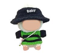 Asukohu Bellissimo set di vestiti per bambole percorsi a maglia e cappello di peluche vestiti per bambole e accessori decorativi per bambini giochi di ruolo Fornitura di gioco di ruolo Accessori