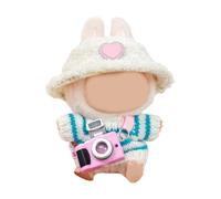 Asukohu Bellissimo set di vestiti per bambole percorsi a maglia e cappello di peluche vestiti per bambole e accessori decorativi per bambini giochi di ruolo Fornitura di gioco di ruolo Accessori