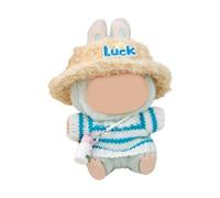 Asukohu Bellissimo set di vestiti per bambole percorsi a maglia e cappello di peluche vestiti per bambole e accessori decorativi per bambini giochi di ruolo Fornitura di gioco di ruolo Accessori