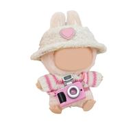 Asukohu Bellissimo set di vestiti per bambole percorsi a maglia e cappello di peluche vestiti per bambole e accessori decorativi per bambini giochi di ruolo Fornitura di gioco di ruolo Accessori