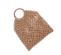 Asukohu Borsa da donna intrecciata a mano borsa da viaggio in corda di cotone spiaggia vacanza alla moda quotidiana per tutti i giorni donna spiaggia intrecciata a mano borsa da viaggio moda corda di