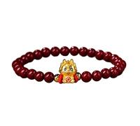 Asukohu Bracciale di perle regolabile dell'anno del drago Tradizionale Decorare il Polso Fasce Della Corda Braccialetto Elegante Per I Bambini