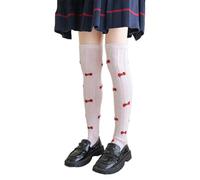 Asukohu Calze lunghe sopra il ginocchio calze sopra il polpaccio calze ragazze Bowknot calze al ginocchio bambini per ragazze 3-8 anni, F, A