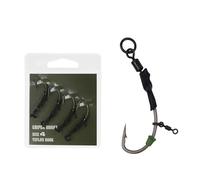 Asukohu Carpa Pesca Ronnie Wide Gape Gancio Con Leader E Manicotto Lungo Carpa Professionale Pesce Amo Gape