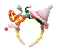 Asukohu Cerchietto per capelli per il lavaggio del viso, bello e creativo, semplice temperamento, per matrimoni e celebrazioni, cappello di compleanno per bambini