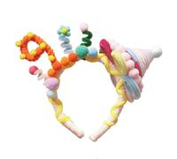 Asukohu Cerchietto per capelli per il lavaggio del viso, bello e creativo, semplice temperamento, per matrimoni e celebrazioni, cappello di compleanno per bambini