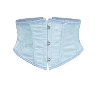 Asukohu Cincher per la vita in poliestere di alta qualità, 16 cm di altezza, regolabile, leggero, per allenarsi in vita, blu cielo, S