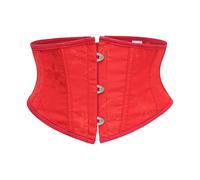 Asukohu Cincher per la vita in poliestere di alta qualità, 16 cm di altezza, regolabile, leggero, per allenarsi in vita, Rosso, L