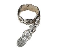 Asukohu Cintura con motivo di animali occidentali, per donne e adolescenti, esagerata, un corsetto ampio per diversi abiti, Hiphop decorativo in PU cintura per feste, Snakeskin Color, Taglia unica