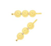 Asukohu Clip per capelli a moneta turca per le donne placcato oro gioielli etnici damigella d'onore regalo e accessori per capelli moda percorsi per capelli