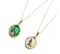 Asukohu Collana con ciondolo a forma di principessa sirena, lunghezza regolabile, per donne e ragazze, elegante gioiello per feste e celebrazioni, unico per lei