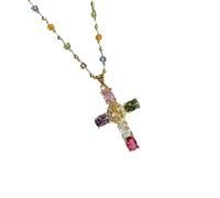 Asukohu Collana con ciondolo alla moda regolabile collana elegante collo gioielli Bead Texture per le donne in cerca di individualità perline