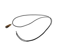 Asukohu Collana con ciondolo con pietre preziose naturali, lunghezza regolabile, corda nera, catena lunga per maglione per abbigliamento quotidiano elegante gioielli per riunioni di lavoro