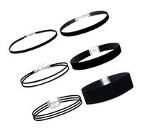 Asukohu Collana in tessuto a doppio strato facile da usare, design traspirante per un comfort tutto il giorno e alla moda impilabile collana delicata sulla pelle, Misura unica, come descritto, come