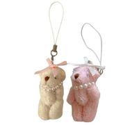 Asukohu Confezione da 2 ciondoli per telefono Creative Bear Bag Charm Multifauntal Bag Accessori per telefono Fascino, adatti per tutti i giorni e le feste