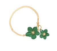 Asukohu Delicate cavigliere con fiori con catena regolabile, costruzione robusta per le donne, alla moda, per ogni occasione, bracciale alla moda, Taglia unica, come descritto