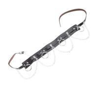 Asukohu Dunkler Trend - Cintura in vita punk, larghezza catena in metallo ad alte prestazioni, stile moderno, Nero , Taglia unica
