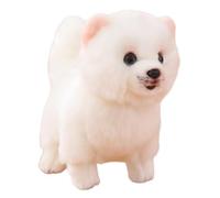 Asukohu Edificio di empatia morbido peluche giocattolo per cani per bambini, legatura familiare, bambola di accompagnamento realistica Pomeranian, peluche realistico giocattolo per cani