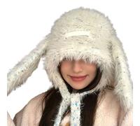 Asukohu Elegante Cappello Del Coniglio Per Le Donne E Le Ragazze Per L'Attività Invernale All'aperto Tutti I Giusti Scaldamuscoli Di Uso Quotidiano Capp, beige., Taglia unica