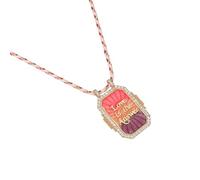 Asukohu Elegante Donne Collane Accessori Per Le Donne Con Corda Di Cotone Colorato E Carta Protettiva Pendente Del Diavolo Per Le Partiti Protezione Amuleto Ciondolo, Taglia unica, come descritto