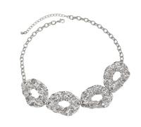 Asukohu Elegante Irregolare Circolare Girocollo Catena Girovita Esagerato Irregolare Collana Circolare Donne Catena Della Vita Gioielli Moda Neckwear, Misura unica, come descritto, come descritto