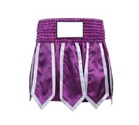 Asukohu Eleganti Pantaloncini Stampati Rinforzati Stitching Visioni Di Formazione Per Combattenti E Atleti Combattimenti Rapidamente Asciutti Pettini, Lilla, XXL