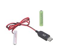 Asukohu Eliminatori di batteria USB 3 A, ricambio kit da 5 V su alimentatore di rete 3 V, 2 cavi di collegamento 3 A (2AAAA-3 V)
