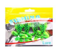 Asukohu Esche da pesca a doppia elica colorate Swimbaits grandi piedi rane esche artificiali morbide per la pesca