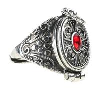 Asukohu Etnico Nepalese Gawu Box Anelli Apertura Regolabile Anelli Dita Con Scomparto Segreto Gioielli Unici Per Il Partito Vintage