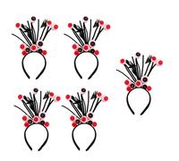Asukohu Fasce per capelli di Halloween con fiore nero e lapidi per feste a tema e cosplay festival divertenti decorazioni per la testa