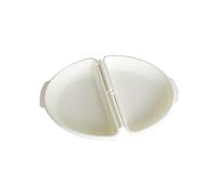 Asukohu Forno a microonde Frittata Produttore Pan Eggomelette Maker Vassoio Fornello Cucina bracconiere Stampo PP Per La Colazione Bambini Microonde Piatto Frittata