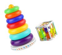 Asukohu Giocattoli impilabili Colorati Educazione Per Bambini Formazione di Coordinazione Mano E Apprendimento Precoce Di Conoscenza Mano Costruzione Logica Pila