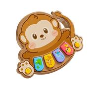 Asukohu Giocattolo interattivo per pianoforte per bambini per l'apprendimento precoce da 0 a 3 anni in plastica ABS effetti sonori multifunzionali e ritmo di allenamento portatile per bambini