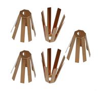 Asukohu Golfs Brass Shaft Adapter Shims 8 Claw Golf Strumenti di Montaggio Deformabile Per .350 .355 .370 Albero 5 Pz Adattatore In Ottone Distanziale Spessori Per Ferro