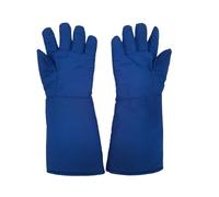 Asukohu Guanti criogenici per la lavorazione degli alimenti e la prevenzione estrema del freddo, lunghezza 38 cm, protezione dell'azoto liquido, unisex, ricerca biomedica