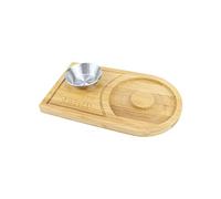 Asukohu Il set di attrezzi da cocktail in bambù robusto include attrezzi per cerchi di sale e multiuso punto spezie, barista, strumento di sale in bambù