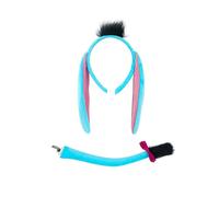 Asukohu Il set di costumi da asino include coda d'asino, fascia per capelli, naso, papillon, guanti, gonna, vestito per Halloween, per cosplay, feste a tema animali