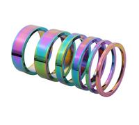 Asukohu Lega di alluminio Biciclette Cuffie Fork Spacers Biciclette Anelli Guarnizioni Forcella Anteriore Lavatrice Road Bike Ciclismo Distanziatore Manubrio