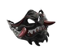 Asukohu Masquerade Diavolo Samurais Party Mezza Viso Halloween Carnevale Giapponese Diavolo Samurais Festa Giapponese Halloween Masquerade