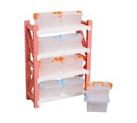 Asukohu MultiTier - Organizer per casa delle bambole, per giocattoli in miniatura e modellini, accessori per la scena del magazzino, per riporre la casa delle bambole