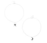 Asukohu Multiuso Amicizia Gioielli Set Di 2 Donne Adolescenti Ragazze Stella E Luna Disegni Migliore Amico Collane Gioielli Gioielli